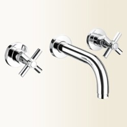 YUPPY Batteria per lavabo ad incasso finitura cromo