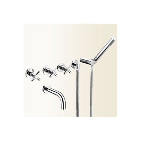 YUPPY Gruppo vasca ad incasso finitura cromo