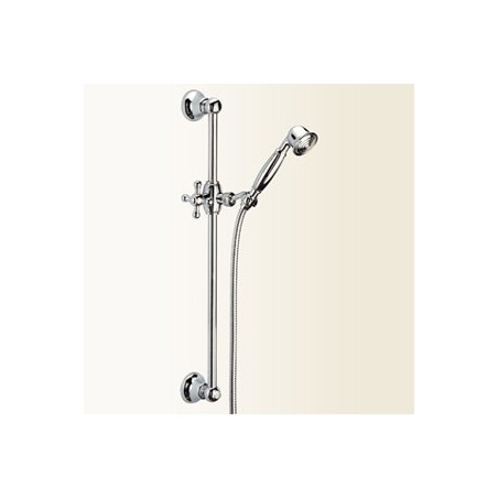 WELLNESS Saliscendi retro' senza portasapone con doccia ottone finitura cromo