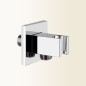 Presa acqua quadrata finitura cromo