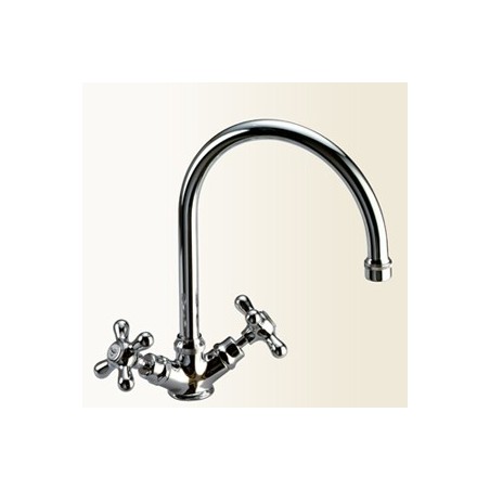 CLASSICI CUCINA Monoforo per lavello finitura cromo