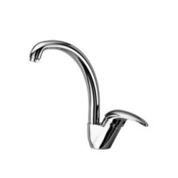 LINEA CUCINA Miscelatore per lavello con canna alta finitura cromo