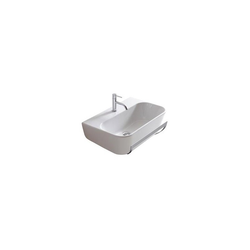 MEG11 lavabo sospeso cm 75x44  monoforo