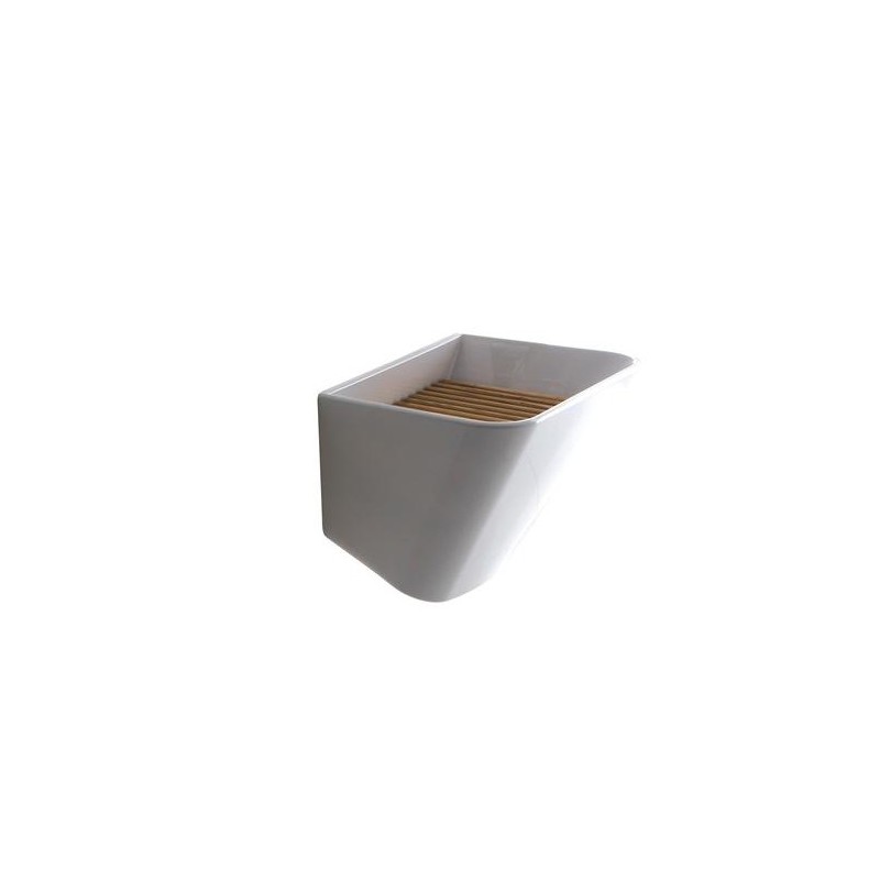 MEG11 lavabo-lavatoio cm 65x45 finitura bianco
