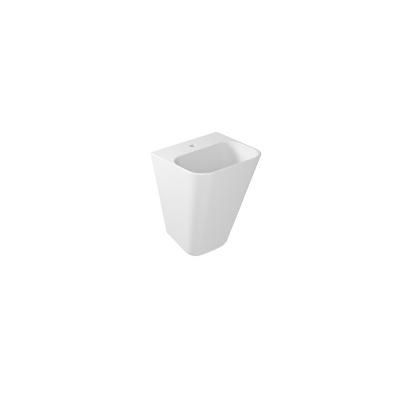 MEG11 lavabo sospeso cm 45x40 monoforo finitura bianco