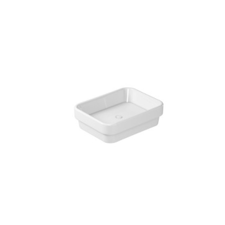 MEG11 lavabo semincasso cm 50x38 finitura bianco