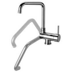 RING miscelatore per lavello sottofinestra finitura sfumato