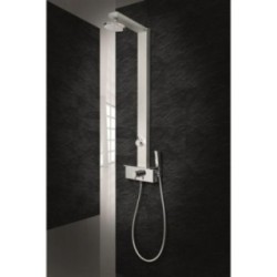 GEMMA PLUS pannello doccia con miscelatore monocomando finitura satinato