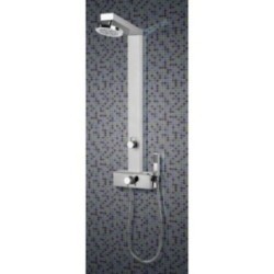 GEMMA PLUS pannello doccia con miscelatore monocomando finitura satinato